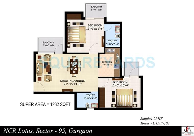 Sidhartha NCR Lotus — floor plan 1
