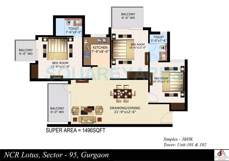 Sidhartha NCR Lotus — floor plan 2