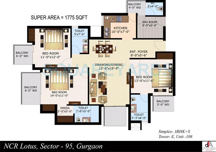 Sidhartha NCR Lotus — floor plan 3