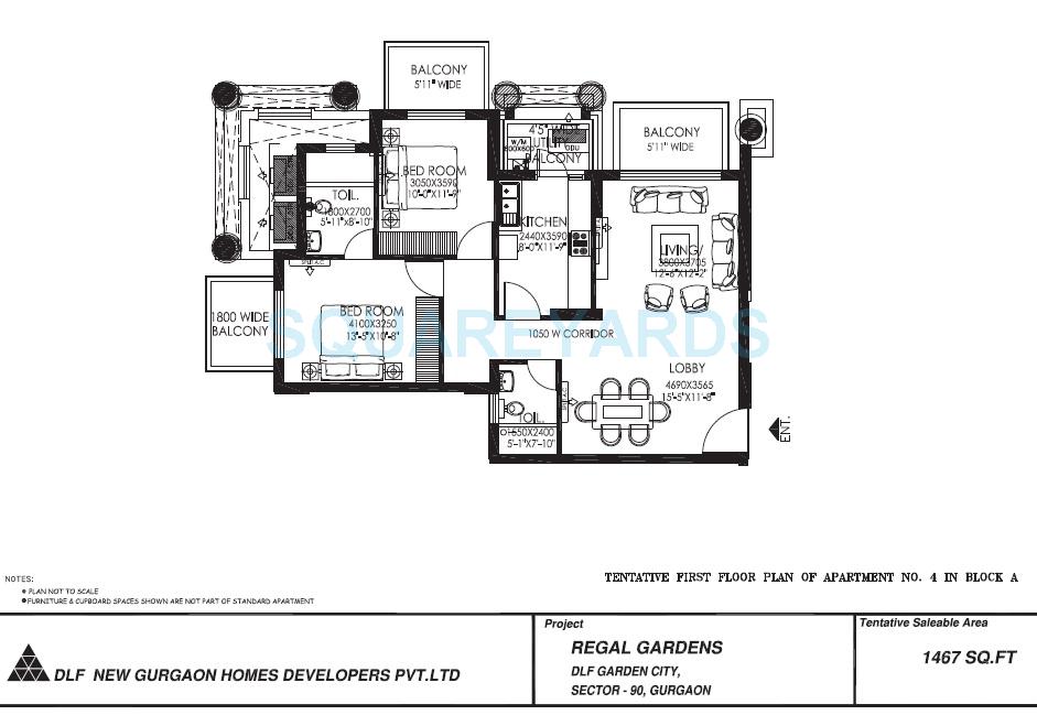 DLF Regal Gardens — floor plan 1