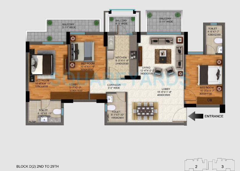 DLF Regal Gardens — floor plan 4
