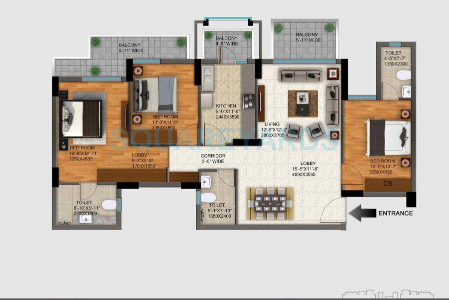DLF Regal Gardens — floor plan 6
