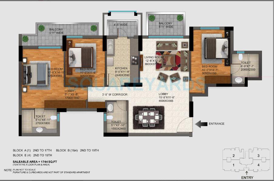 DLF Regal Gardens — floor plan 12