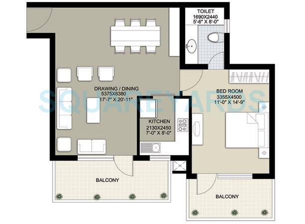 Raheja Navodaya — floor plan 1