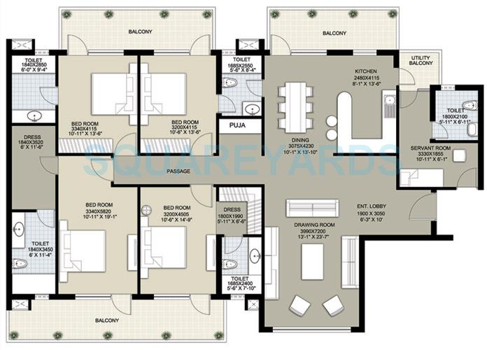 Raheja Navodaya — floor plan 5