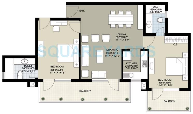 Raheja Navodaya — floor plan 2