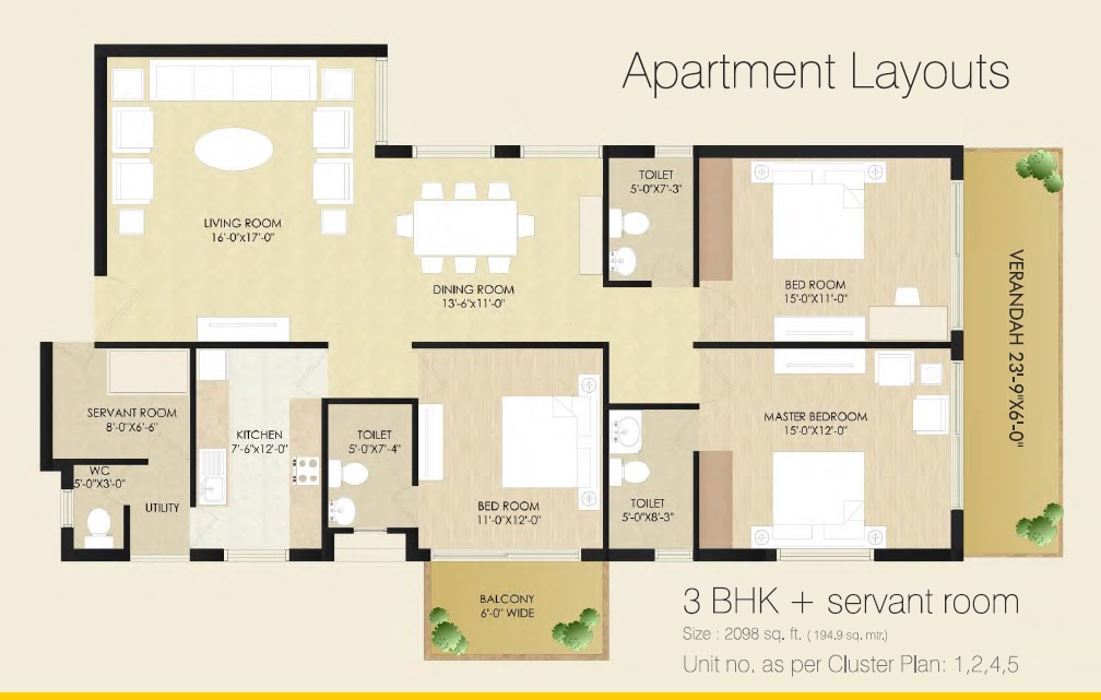 Sare Club Terraces — floor plan 1