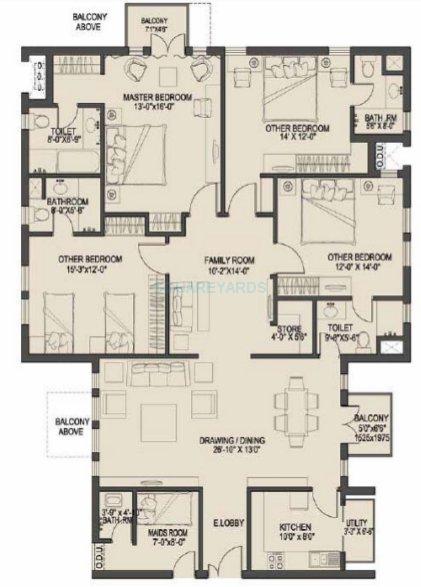 Uppals Canary Homes — floor plan 2