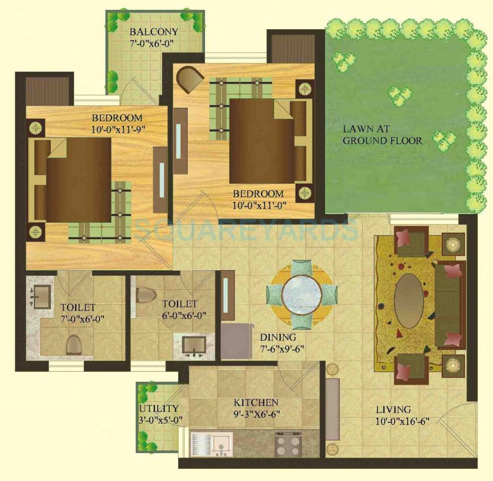 SARE Crescent Parc Royal Greens Phase I — floor plan 1