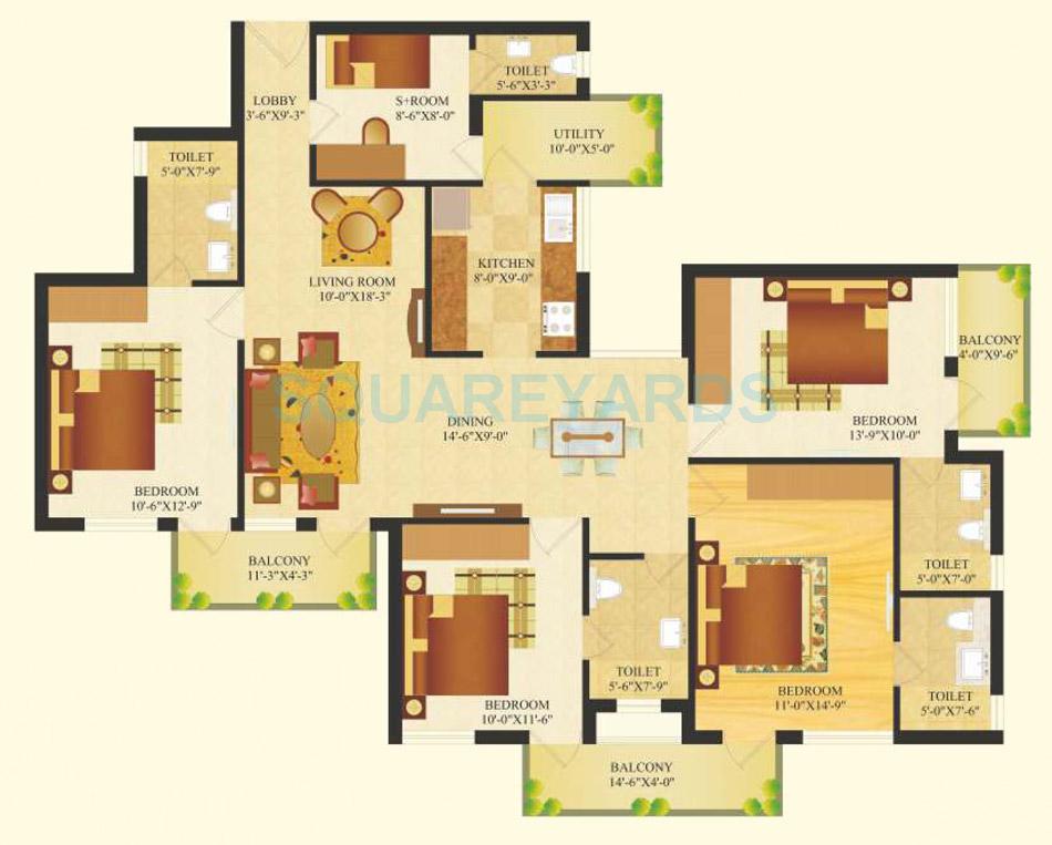 SARE Crescent Parc Royal Greens Phase II — floor plan 4