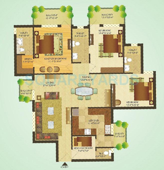 SARE Crescent Parc Green Parc — floor plan 3