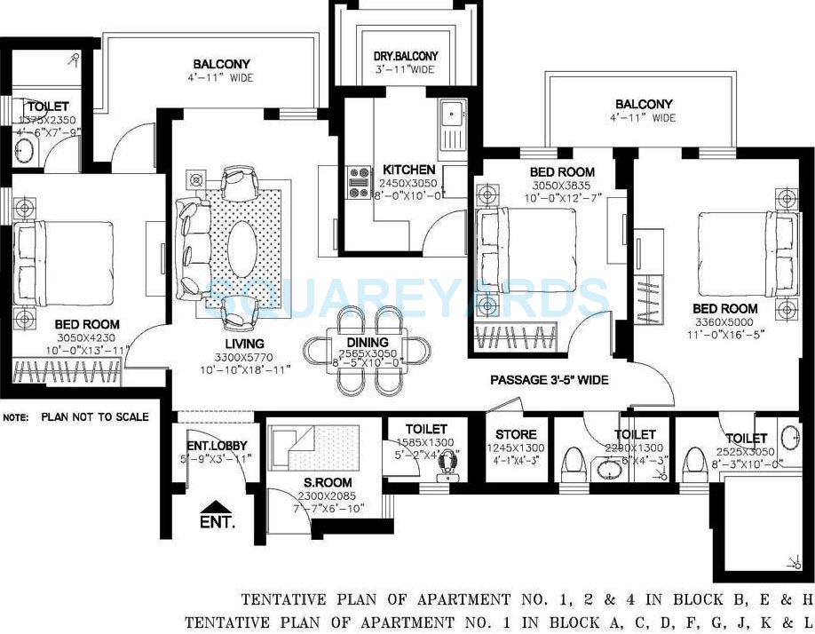 DLF New Town Heights I — floor plan 2