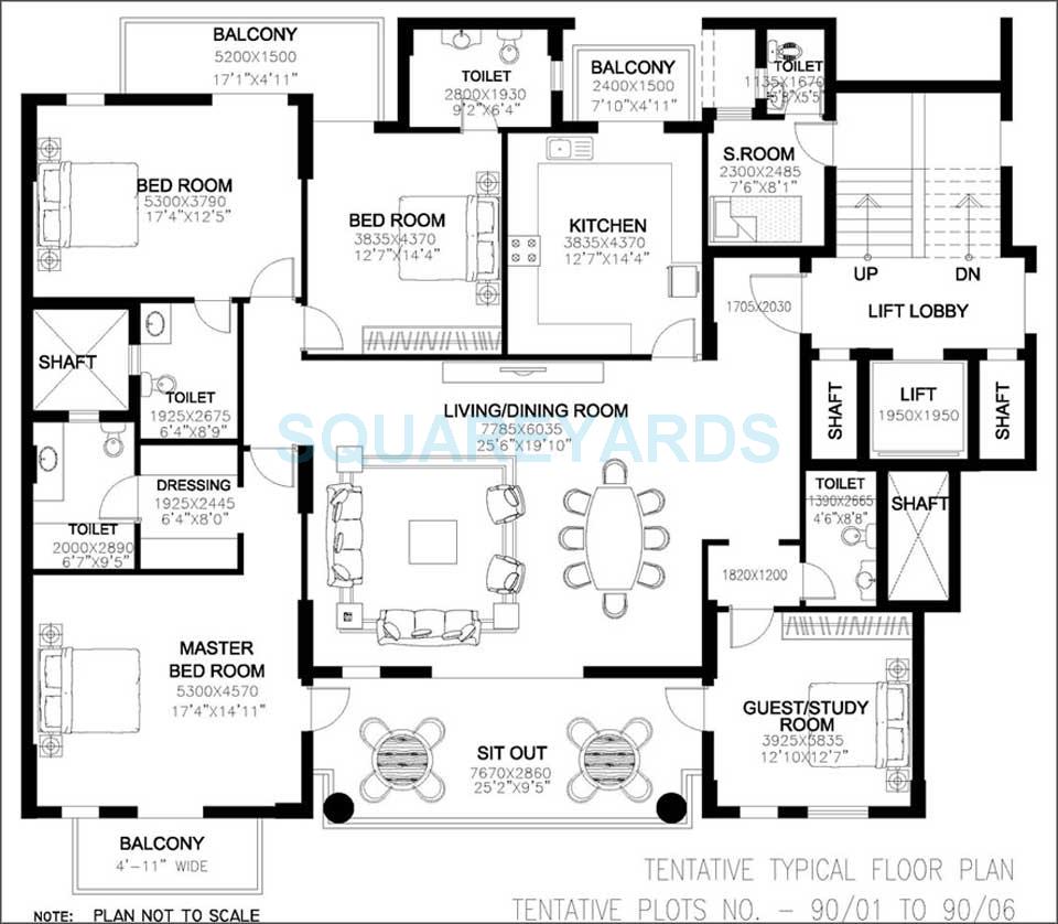 DLF New Town Heights I — floor plan 6