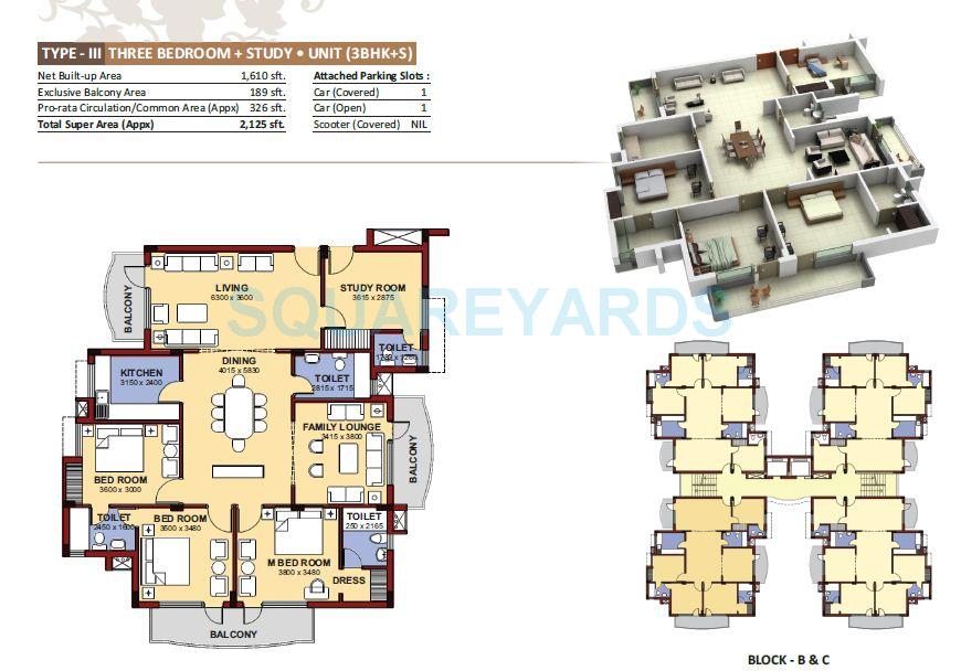 NBCC Heights — floor plan 3