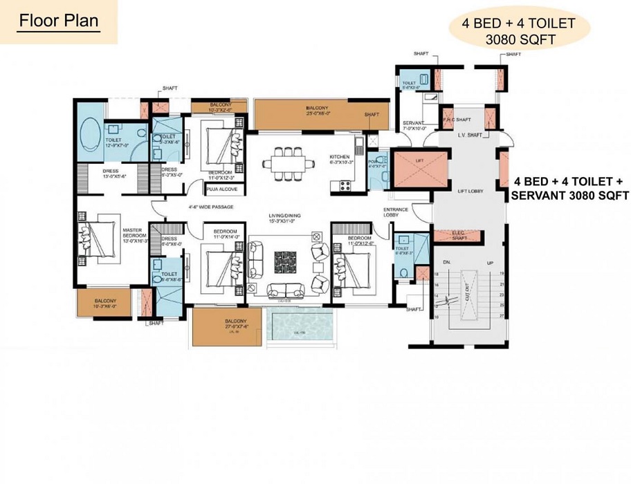 Puri The Pranayam — floor plan 3
