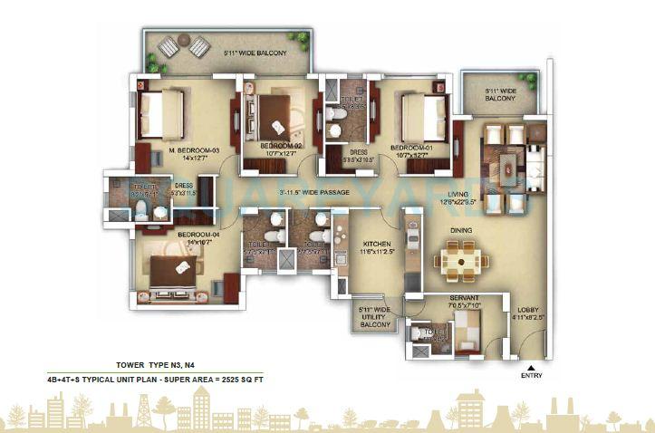Paras Irene — floor plan 4