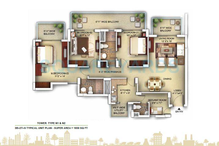 Paras Irene — floor plan 3