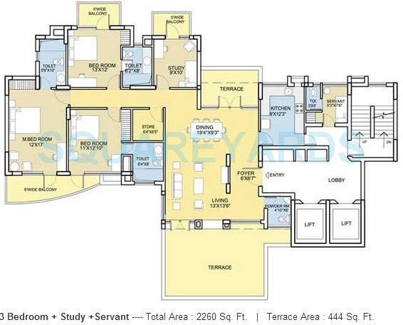 Bestech Park View City 2 — floor plan 3