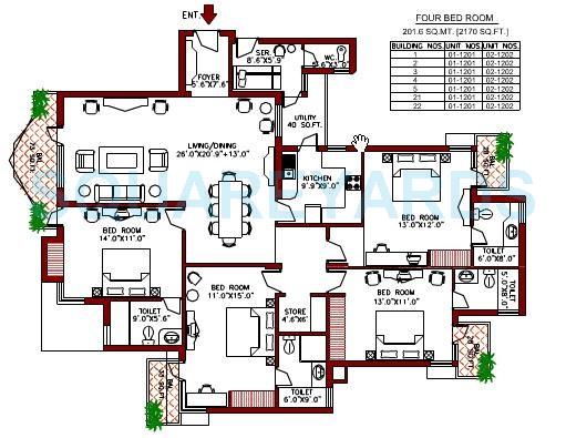 Vipul Greens — floor plan 2