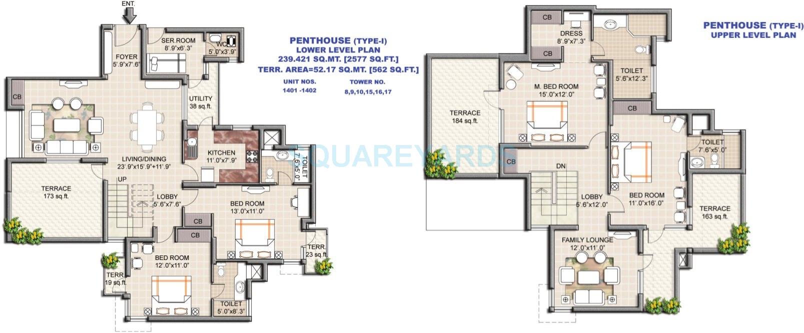 Vipul Greens — floor plan 3