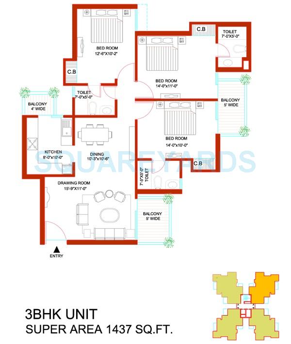 Tulip Orange — floor plan 2