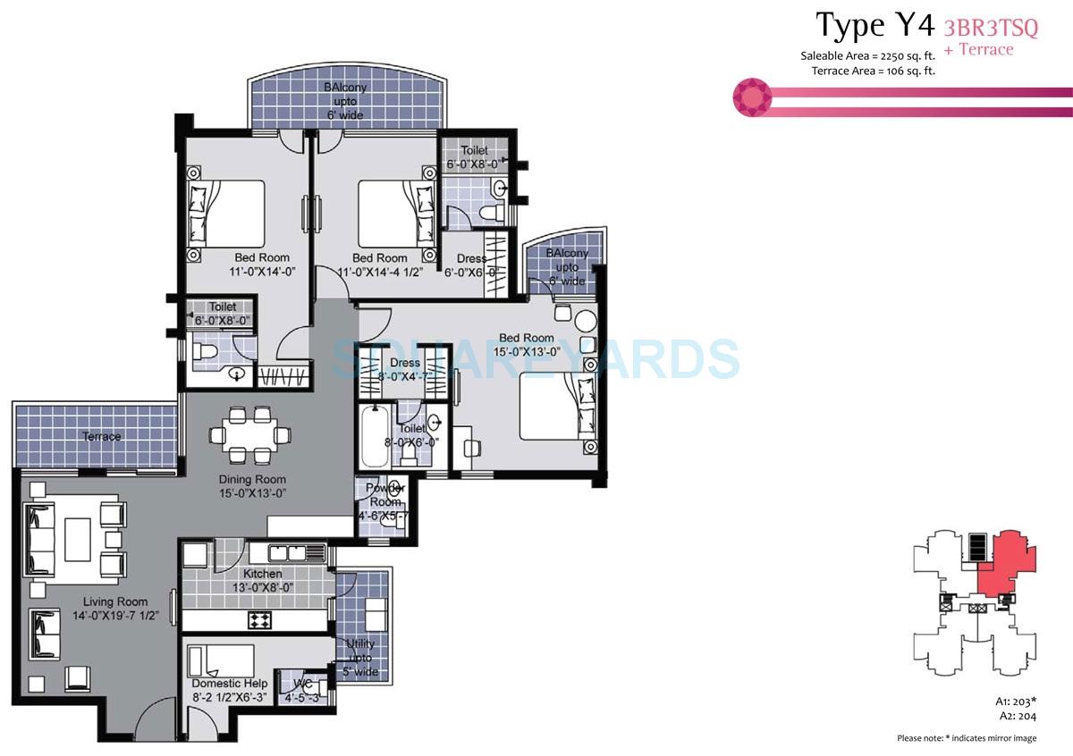 Unitech Exquisite — floor plan 2