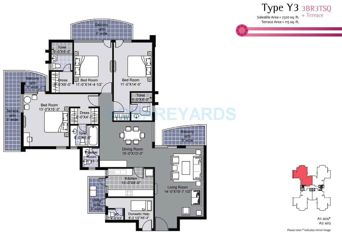 Unitech Exquisite — floor plan 3