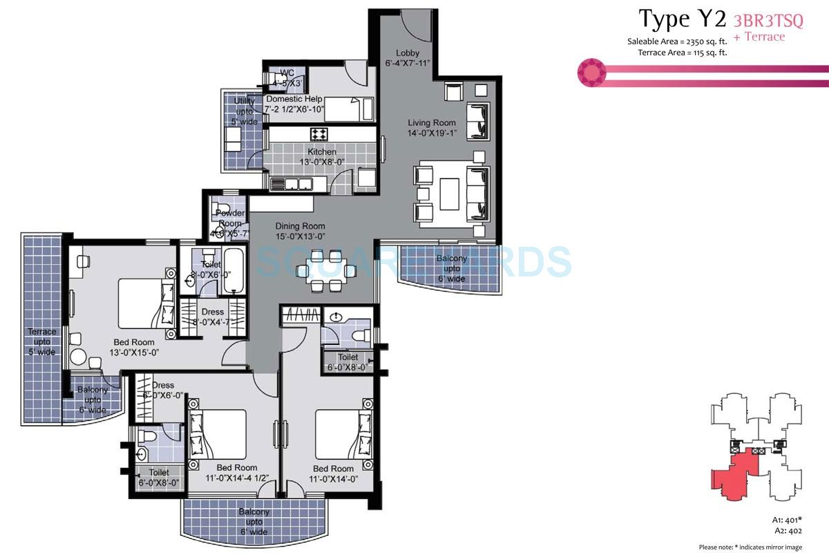 Unitech Exquisite — floor plan 4