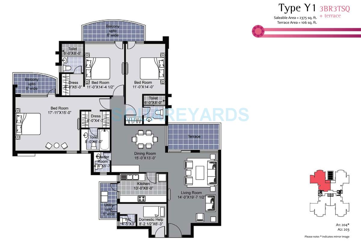 Unitech Exquisite — floor plan 5