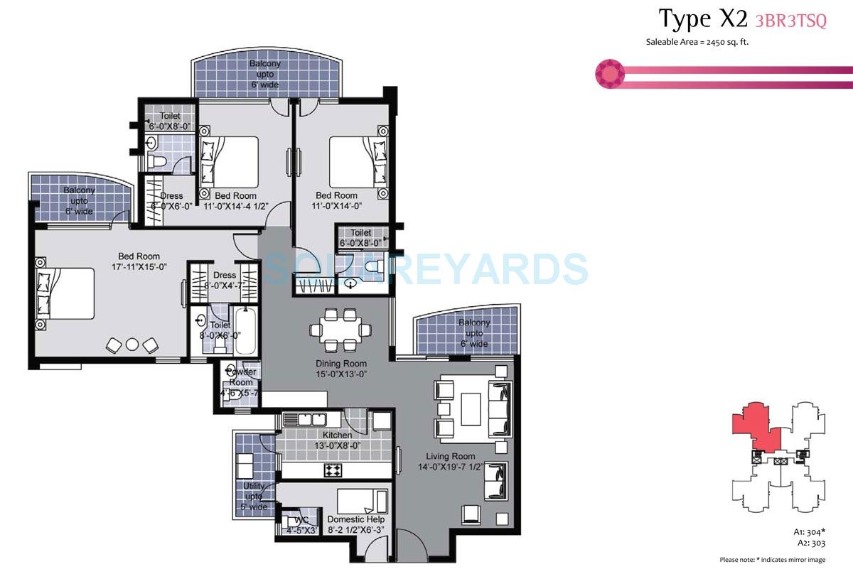 Unitech Exquisite — floor plan 6