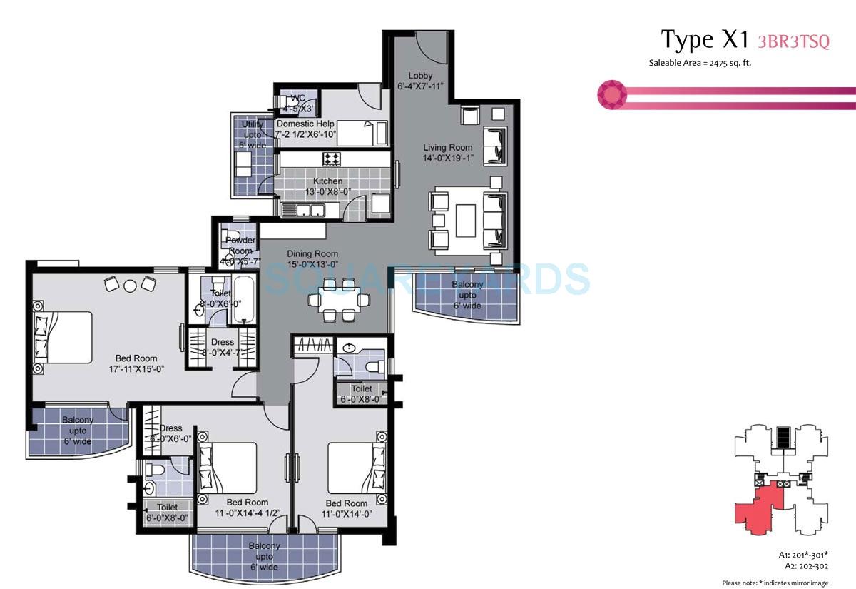 Unitech Exquisite — floor plan 7