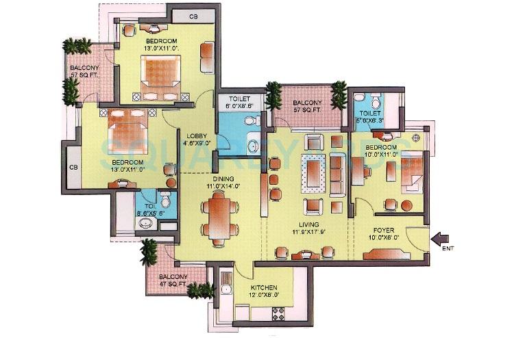 Orchid Petals — floor plan 1
