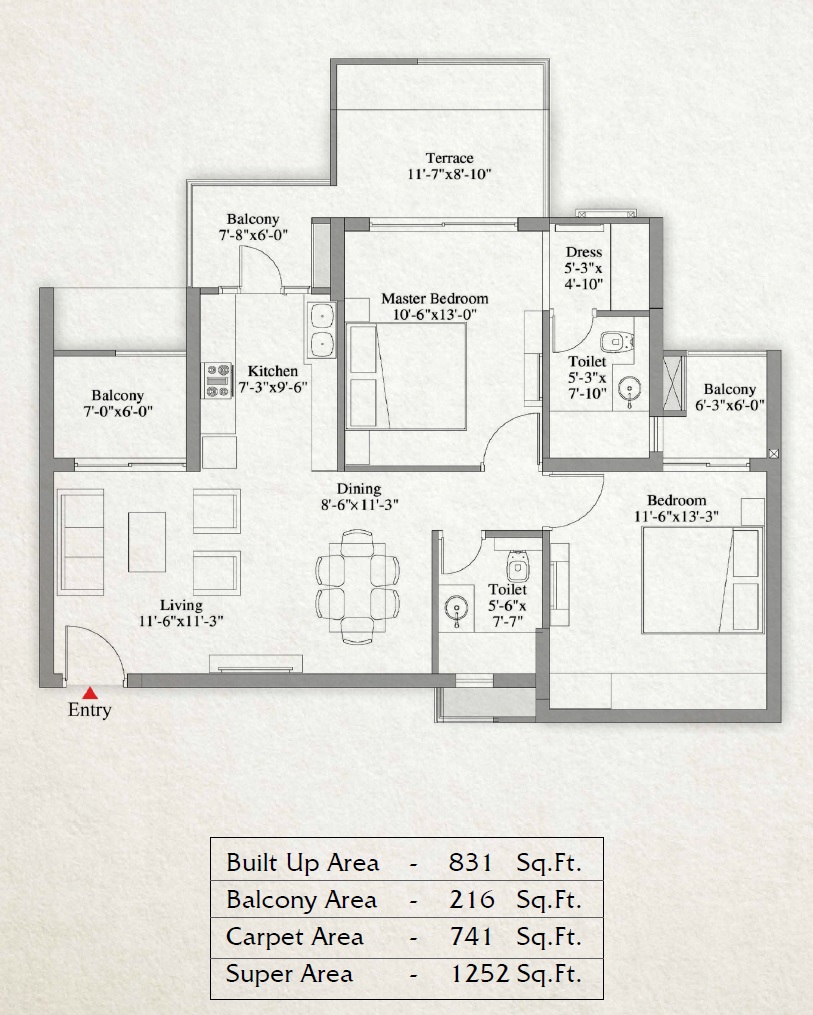 Unity The Amaryllis — floor plan 1