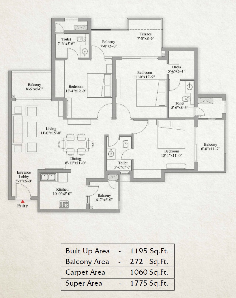 Unity The Amaryllis — floor plan 3