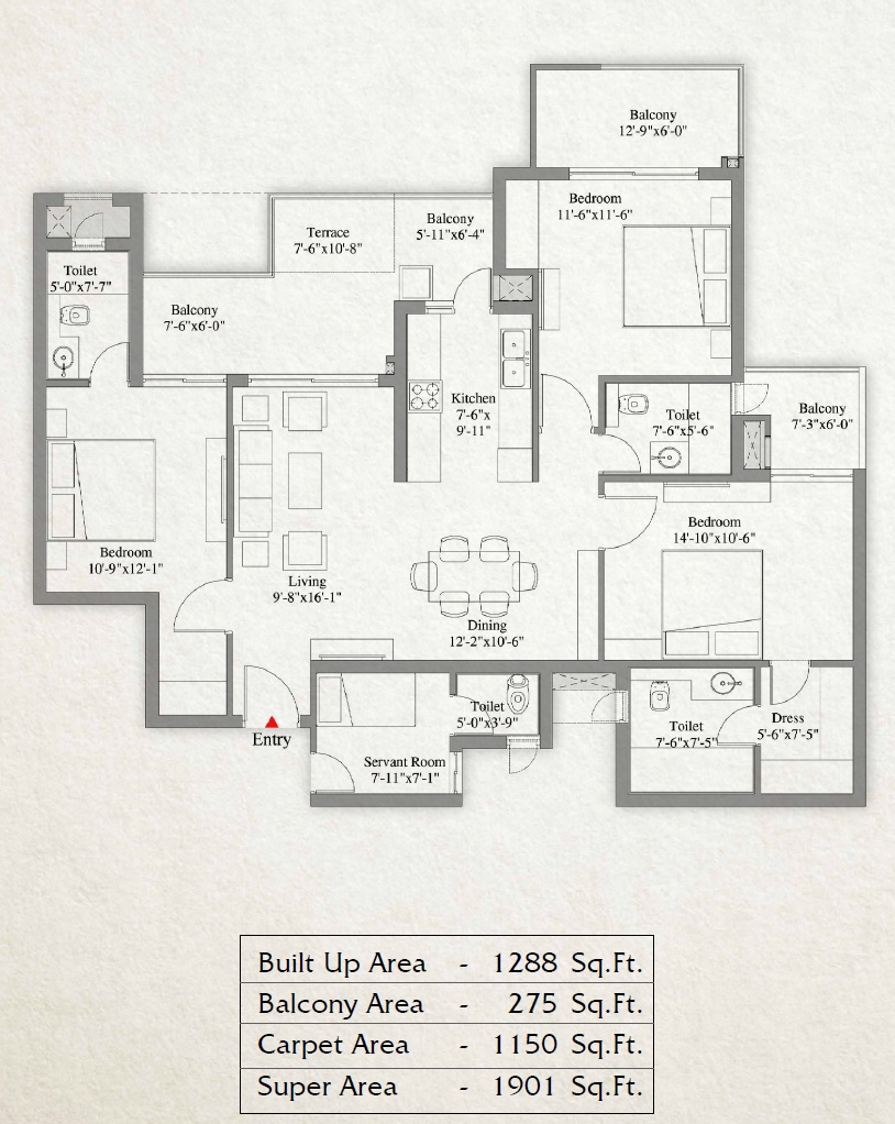 Unity The Amaryllis — floor plan 4