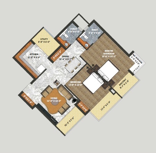 Shri Radha Sky Gardens — floor plan 2