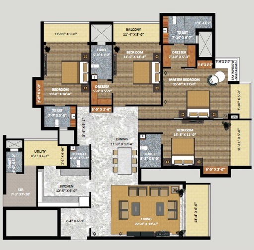 Shri Radha Sky Gardens — floor plan 5