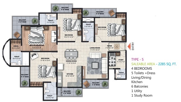 Supercity Mayfair Residency Phase II — floor plan 3
