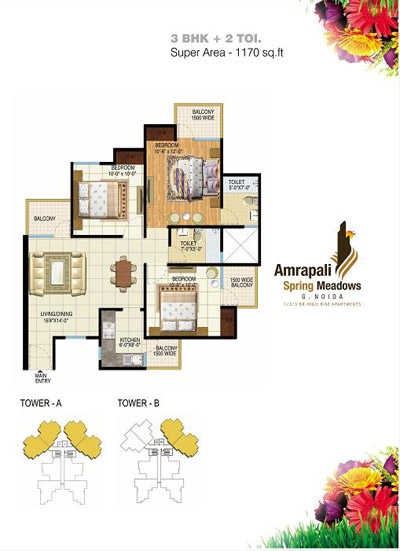 Amrapali Spring Meadows — floor plan 5