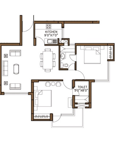 Omaxe Palm Greens Phase II — floor plan 1