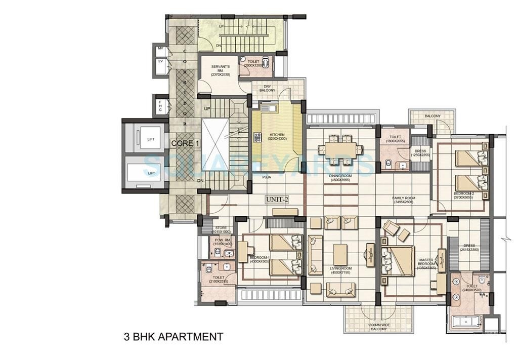Jaypee Green Jade Apartments — floor plan 2