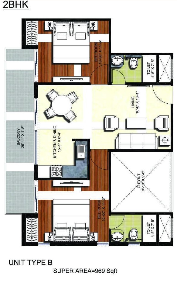 JD Uni Park — floor plan 1