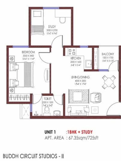 Jaypee Buddh Circuit Studios II — floor plan 3