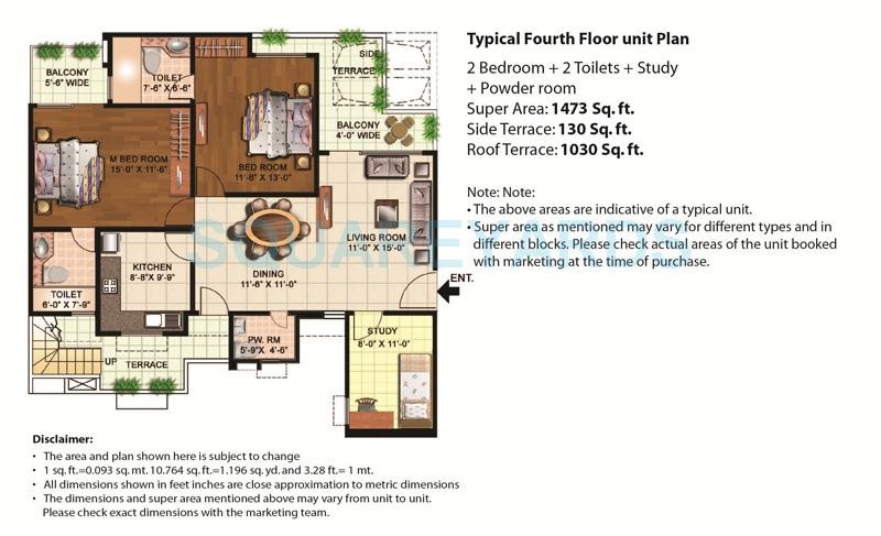 Eldeco Mystic Green Phase II — floor plan 1