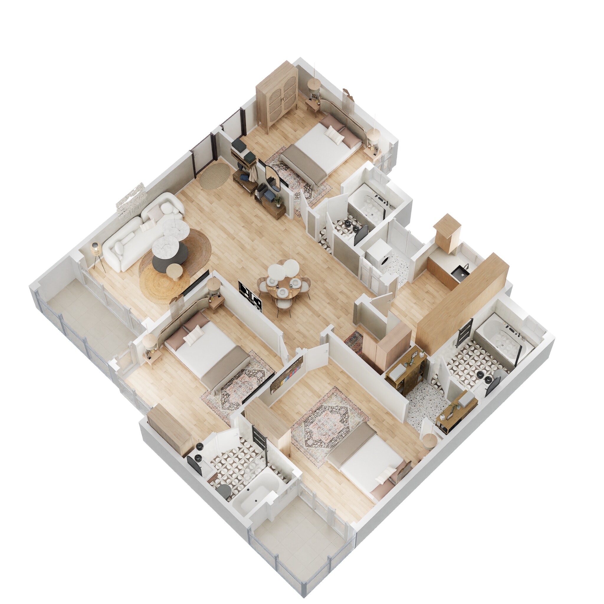 Eldeco Mystic Green Phase II — floor plan 3