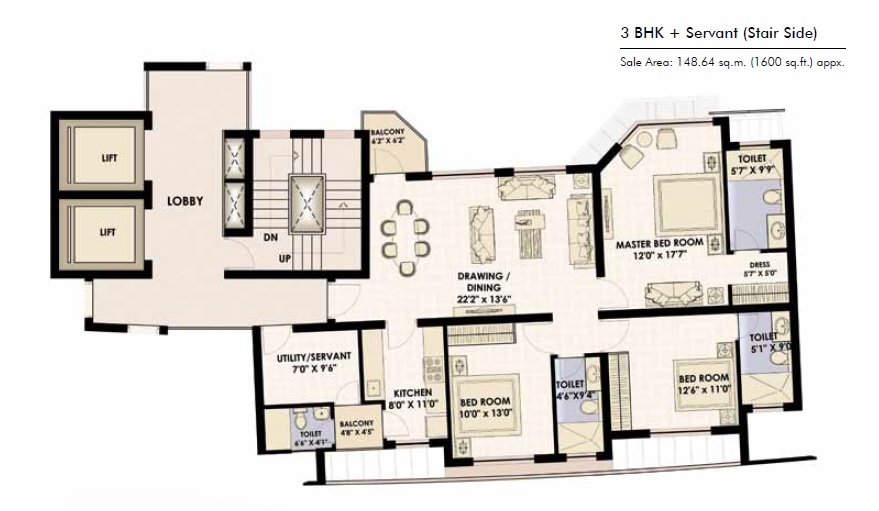Jaypee Moon Court — floor plan 3