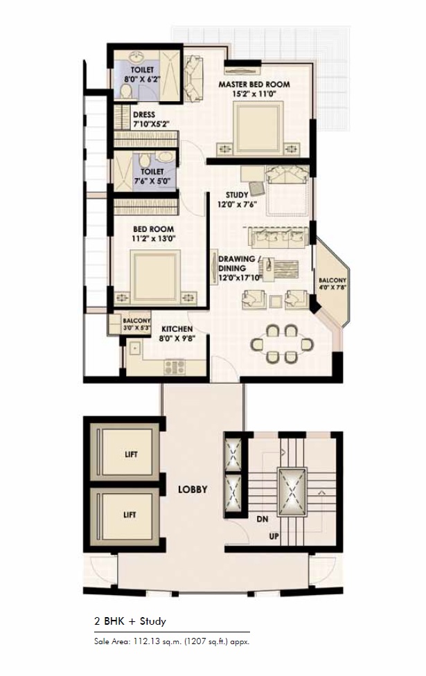 Jaypee Moon Court — floor plan 1