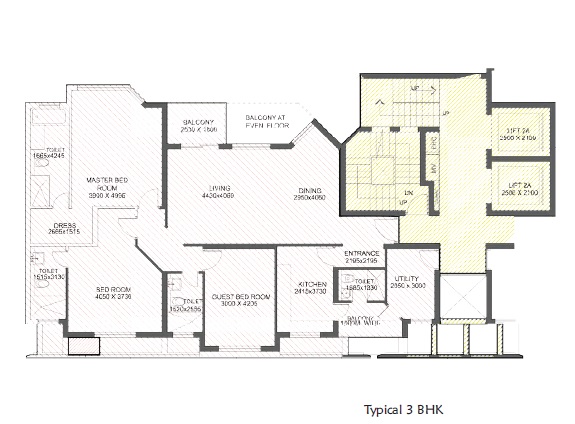 Jaypee Green The Star Court — floor plan 2