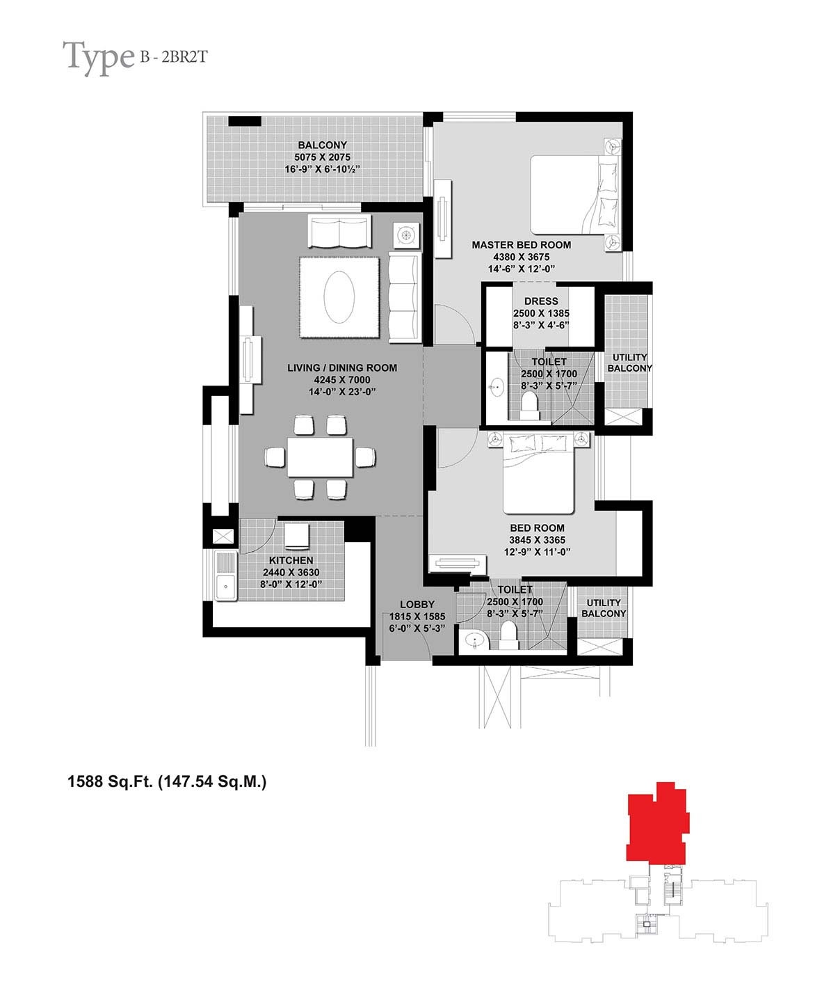 Unitech Verve — floor plan 1