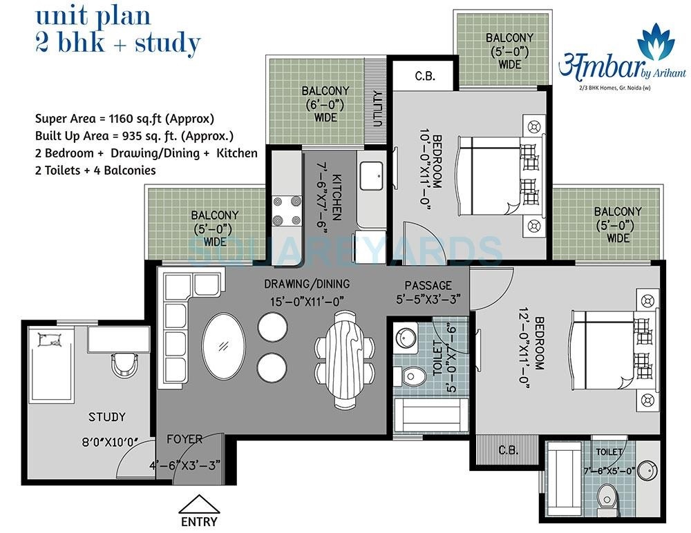 Arihant Amber — floor plan 1